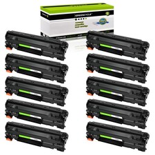 10PK CF283A 83A Black Laser Toner Cartridge Fits for HP LaserJet Pro MFP M125rnw picture