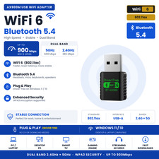 WiFi 6 AX900M USB WiFi Adapter Bluetooth 5.4 Dual Band 2.4G/5GHz for PC Laptop picture
