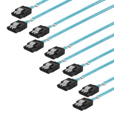 SATA-III Cable:0.5M,5 Pack Thin SATA 6Gbps Cables,Straight Flexible picture
