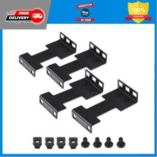 4 Pcs 1U Server Rack Depth Extender Recessed Mount Adapter Kit for Network Rack picture