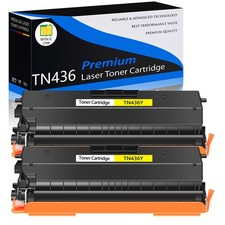 2PK TN436 Yellow Toner for Brother TN436 HL-L8360CDW MFC-L8900CDW MFC-L9570CDW picture