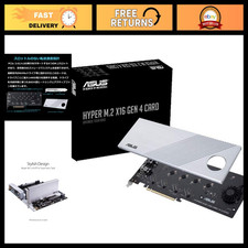 M.2 NVMe PCIe 4.0 Expansion Card for AMD Ryzen & Intel VROC - 4 Slots, 256Gbps picture