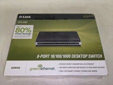 D-Link DGS-2208 Ethernet Switch 10/100/1000 8Port (8 Port) Gigabit Sealed (301) picture