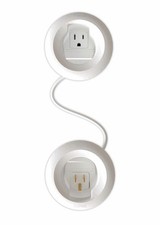 Sanus - In-Wall Cable Concealer Recessed Power Kit for Mounted TVs - White picture