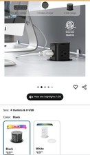 Jgstkcity Pop up Outlet wireless 15W+ 4 Outlets  picture