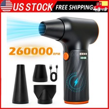 Electric Air Duster Cordless Mini Jet snow Blower Portable Turbo Fan 260000RPM picture