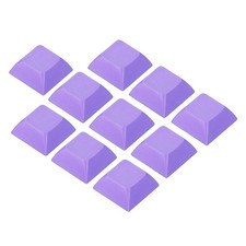 1U Blank Keycaps 10pcs MX Keyboard Replacement Universal PBT Mechanical, Purple picture