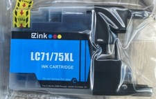 EZ LC71/75XL Cyan Ink Cartridge Factory Sealed New picture
