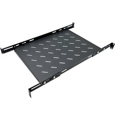 Electriduct 1U 19-Inch Adjustable Mounting 4 Post Rack Vented Shelves picture