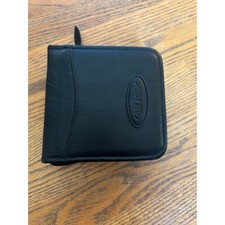 Case Logic Black Faux Leather CD DVD Media Storage Binder Zip Organizer Case picture