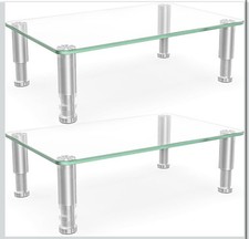 Hemudu 2 Pack Computer Monitor Riser with Height Adjustable Desktop stand-clear picture