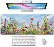 Flowers in Garden Large Gaming Mouse Pad Keyboard Desk Pad Extended Mouse Pad... picture