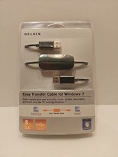 Belkin 8ft Double USB Transfer Cable:Windows XP or Vista to Windows 7 Sealed picture