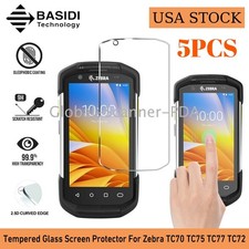 🔥5-PACK Tempered Glass Screen Protector For Zebra TC70 TC72 TC75 TC77 70X US🔥 picture