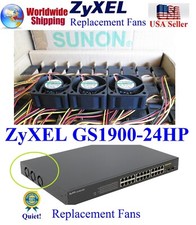 Lot 3x Quiet Version Fans for ZyXEL GS1900-24HP Low Noise Best HomeNetwork picture