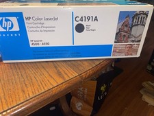 Genuine HP C4191A Laserjet Black Toner Cartridge New in Box 4500 4550 New SEALED picture