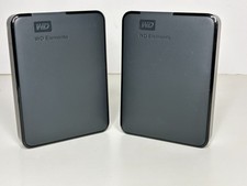 ⭐ 2-Pack WD Elements 5TB 100% Health - USB 3.2 Portable 10TB Total Drive Lot picture