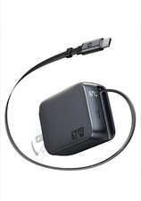 MOKiN Retractable USB C Charger Cable, 67W 2-Port Fast Charging Wall... picture