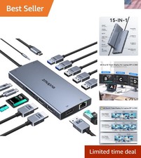 High-Performance 15 in 1 USB C Docking Station - Fast Charging & Data Transfer picture