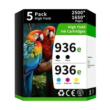 Caelum 936e High Yield Ink Cartridge Replacement for Combo Pack HP 936 HP936 936 picture