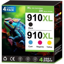 910XL Ink Cartridges Black and Color Combo Pack for HP 910XL OfficeJet 8010 picture