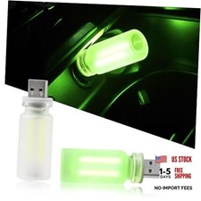 2PCS USB Car Lights, Touch Adjustment Lights, Plug in USB Frosted Glass Green picture