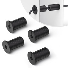 4 PCS 3/4 Inch Starlink Cable Grommet Black Wall Grommets for Cables 3/4 Inch St picture