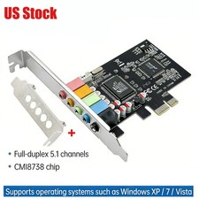 CMI8738 5.1ch PCIe Sound Card w/ Low Profile Bracket - US Stock picture