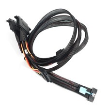 PCIE Slimline 5.0 MCIO 8I 74P to 2 SFF-8639+15P With Screw Positioning Holes picture