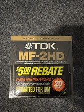 Brand New NOS: 2 packs TDK MF-2HD Micro Floppy Disk Super EB 10-Pack NEW Sealed picture