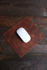 Handmade Full-Grain Leather Mouse Pad – Personalized with Free Debossing picture