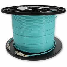AddOn ADDLCLC100M5OM4 100m LC-LC Aqua OM4 Duplex Fiber Cable picture