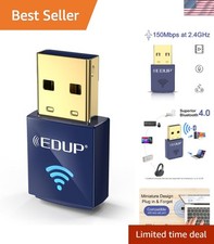 High-Speed 150Mbps USB Bluetooth WiFi Adapter - Soft-AP & Broad Coverage picture