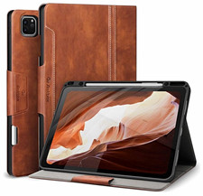 Antbox iPad Pro 12.9 Case 2018-2022, Pencil Holder, Wake/Sleep, Brown picture