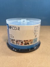 New Factory Sealed ~ 50 Pack HP CD-R 52x 700 MB Data / 80 Minutes Music picture