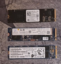 Lot of 3 M.2 SSD: WD SN740 512GB NVMe, Intel Optane H10 256GB, SanDisk 128GB picture