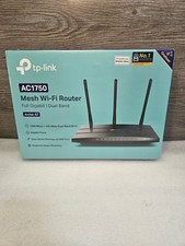 New Sealed TP-Link Archer A7 AC1750 Wireless Dual-Band Gigabit Router Black picture