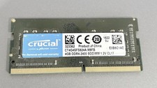 Crucial 4GB DDR4 2400 MHz PC4-19200 1Rx8 SODIMM Laptop Memory RAM CT4G4SFS824A picture