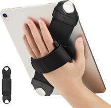 FINTIE Universal Tablet Hand Strap Holder for 9-11 Inch Tablets Ereaders, 360 picture