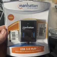 Manhattan USB 3.0 Hub 162296  add 4 USB devices to your computer NIP Profession picture