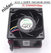 Nidec V60E12BS1M3-08T062 Violent Server Fan 6038 6CM 12V 2.39A HP  Server Fan picture
