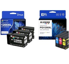6Pc LOT Ink Cartridges High Yield for CANON Maxify 1200XL Black Cyan More New picture