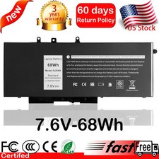 GJKNX Battery For Dell Latitude 5480 5580 5280 5490 5491 5590 5591 7.6V 68Wh New picture