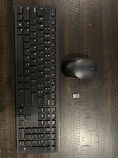 Dell Pro KM5221W Wireless Keyboard Mouse Set USB Receiver Open Box Tested picture