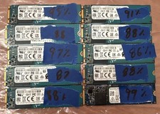 Lot of (10) Kioxia 256GB M.2 SSDs, Excellent Health (86%-100%) picture