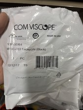 Commscope M13C-003 3-Port M-Series Black Furniture Faceplate picture
