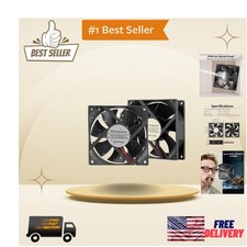 High Efficiency 80mm 12V Cooling Fan 2-Piece Set - For Industrial and Home Use picture