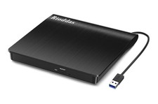 Rioddas External CD/DVD Drive USB 3.0 Portable Rewriter for Laptop PC Mac Window picture