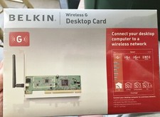 BELKIN Wireless G Desktop Card NOS 2007 picture