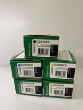 Lot of 5 NEW Genuine Lexmark C2310 Toner Cartridges C2310K0 C2310C0 C2310Y0 picture